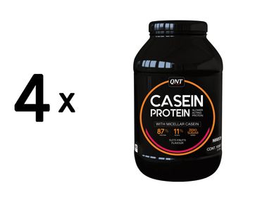 4 x QNT Casein Protein (908g) Tutti Frutti