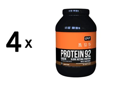 4 x QNT Protein Casein 92 (750g) Chocolate