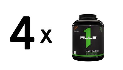 4 x Rule1 R1 Mass Gainer (5,7lbs) Vanilla Crème