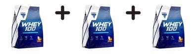 3 x Trec Nutrition Whey 100 (2275g) Peanut Butter