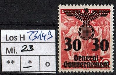 Los H23149: Generalgouvernement Mi. 23 *