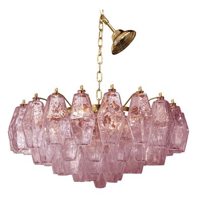 Impressive Italian Murano Glass Sputnik Chandelier poliedro by SimoEng