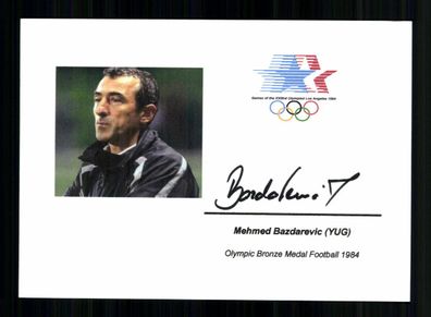 Mehmed Bazdarevic Nationalspieler Jugoslawien 3. Olympia 1984Original + A 234857