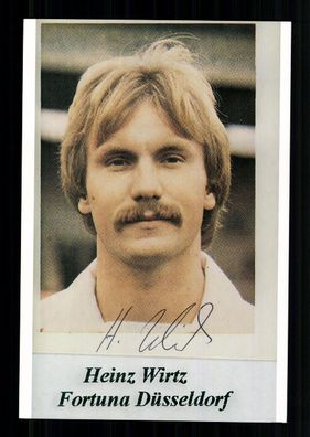 Heinz Wirtz Foto Fortuna Düsseldorf Original Signiert + A 235454