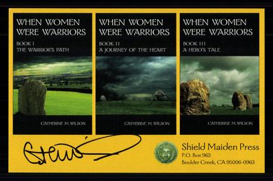 Catherine M Wilson Autogrammkarte Schriftsteller Original Signiert + G 40989