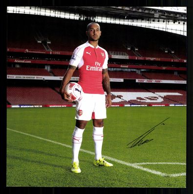 Theo Walcott FC Arsenal London 2015-16 Druck Signiert # G 41268