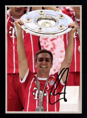 Philipp Lahm Autogrammkarte Bayern München Deutscher Meister Original Signiert