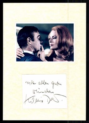 Karin Dor 1938-2017 James Bond Man lebt nur zweimal Original Signiert + G 41602