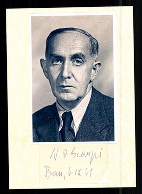 N. O. Scarpi Fritz Bondy 1888-1980 Schriftsteller Schweiz Orig Sign + G 41779