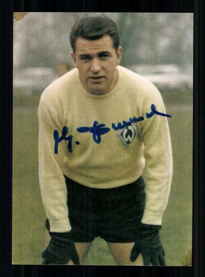 Günter Bernard Aral Autogrammkarte Werder Bremen 1966 Signiert + A 234979