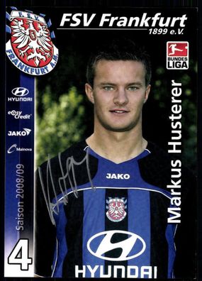 Markus Husterer Autogrammkarte FSV Frankfurt 2008-09 Original Signiert+ A 235023