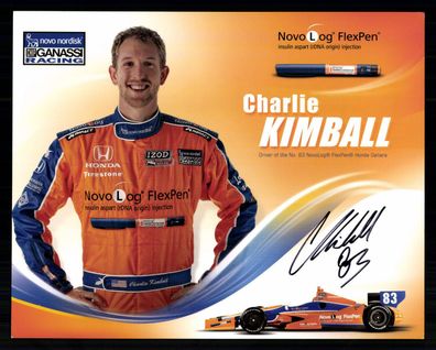 Charlie Kimball Autogrammkarte Motorsport Original Signiert + G 40928