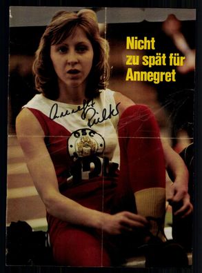 Annegret Richter Leichtathletik Original Signiert + G 40947