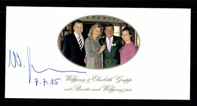 Wolfgang Grupp Autogrammkarte Original Signiert Wirtschaft + G 40984