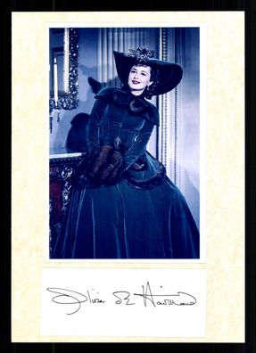 Olivia de Havilland 1916-2020 Vom Winde verweht Original Signiert + G 41087