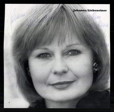 Johanna Liebeneiner Original Signiert + G 41123