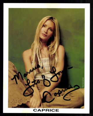 Caprice Bourett Autogrammkarte Original Signiert Model + G 41225
