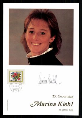 Marina Kiehl Ski Alpine Autogrammkarte Original Signiert # G 41293