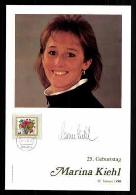 Marina Kiehl Ski Alpine Autogrammkarte Original Signiert # G 41295