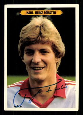 Karl Heinz Förster Maxi Superstars Karte 1982 VfB Stuttgart Original + G 41375