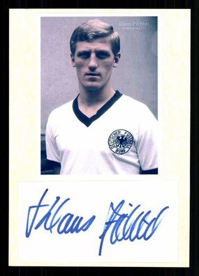 Klaus Fichtel DFB Nationalspieler WM 1970 Original Signiert # G 41560