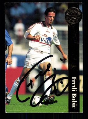 Fredi Bobic VFB Stuttgart Panini Card 1996-97 Original Signiert + A 235532