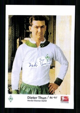 Dieter Thun Werder Bremen Original Signiert + A 234999
