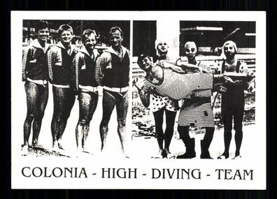 Colonia High Diving Team 5x Original Signiert Wasserspringen + G 40912