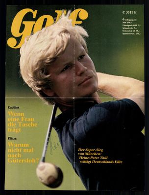 Heinz Peter Thül Golf Original Signiert + G 40940
