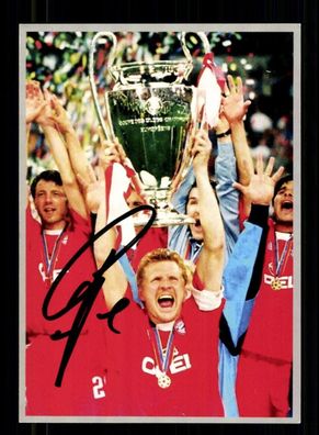 Stefan Effenberg Autogrammkarte Bayern München Champions League Sieger 2001 Sign