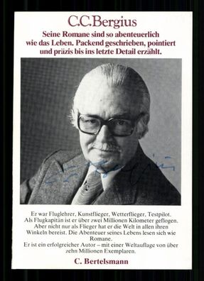 C.C. Bergius 1910-1996 Deutscher Schriftsteller Original Signiert # BC G 40863