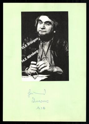 Gerhard Zwerenz 1925-2015 deutscher Schriftsteller Original Sign. # BC G 40868