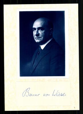 Benno von Wiese 1903-1987 Deutscher Dichter Original Signiert # BC G 40870