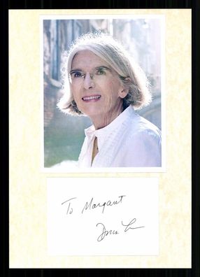 Donna Leon Amerikanische Schriftstellerin Original Signiert # BC G 40887