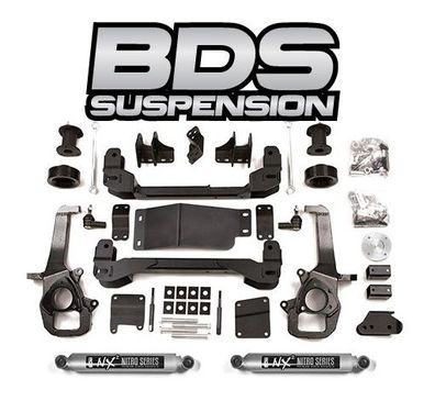 4" BDS SuperSize Fahrwerk RAM 1500 Bj:13-23 (Gen.4) mit BDS NX2 Stoßdämpfer (mit ...