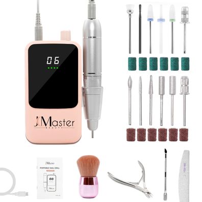 Jcmaster Nagelfräser 35000 Umin Gelnägel & Acrylnägel Profi 5200mAh LCD Display