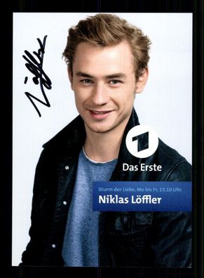 Niklas Löffler Sturm der Liebe Autogrammkarte Original Signiert # BC 213739
