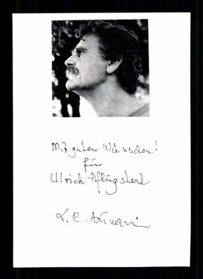 Hans Carl Artmann 1921-2000 Schriftsteller Österreich Original Sign # BC 213659