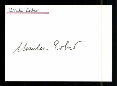 Ursula Erler 1942-2019 Deutsche Schriftstellerin Original Signiert # BC 213668