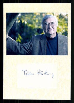 Peter Härtling 1933-2017 Deutscher Schriftsteller Original Sign ## BC G 40819