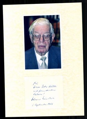 Helmut Kindler 1912-2008 Deutscher Schriftsteller Signiert # BC G 40903