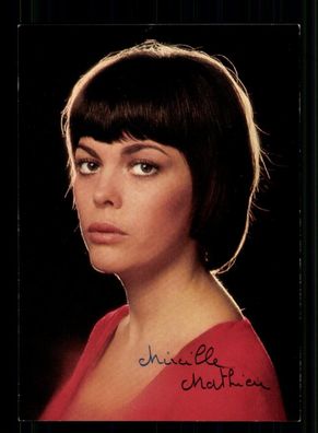 Mireille Mathieu Autogrammkarte Druck Signiert # BC 213695