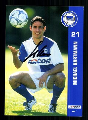 Michael Hartmann Autogrammkarte Hertha BSC Berlin 2001-02 Original Signiert