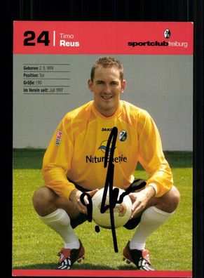 Timo Reus Autogrammkarte SC Freiburg 2003-04 Original Signiert