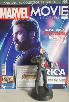 MARVEL MOVIE Collection #55 Captain America (Avengers: Infinity War) Eaglemoss englis