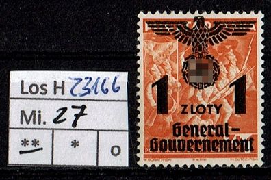 Los H23166: Generalgouvernement Mi. 27 * *