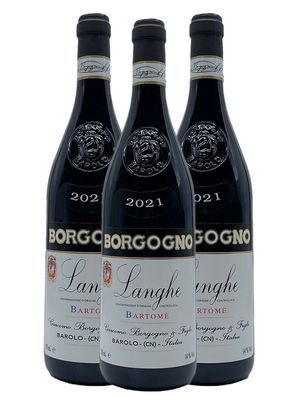 Borgogno Langhe DOC Nebbiolo Bartomè 2021 Piemont 3 Flaschen