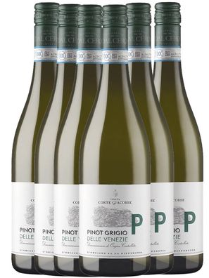 Corte Giacobbe Pinot Grigio delle Venezie DOC Venetien 6 Flaschen