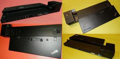 Lenovo 40A1/40A2 ThinkPad Dockingstation USB3.0 Displayport mit o. ohne Zubehör