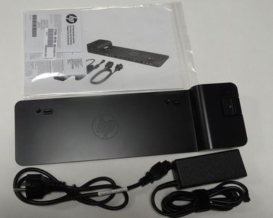 HP 2013 UltraSlim DockingStation 2x DP für ProBook 645/650 G2-G4 65W. Netz. NEU